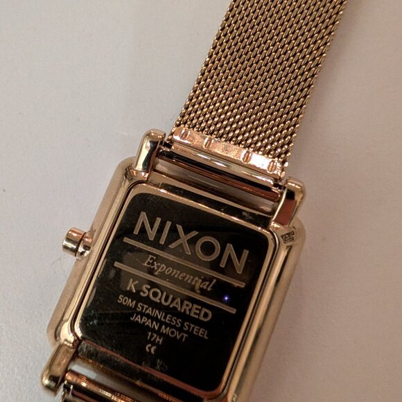 Nixon Gold-Tone K Squared Milanese Watch - Picture 6 of 8